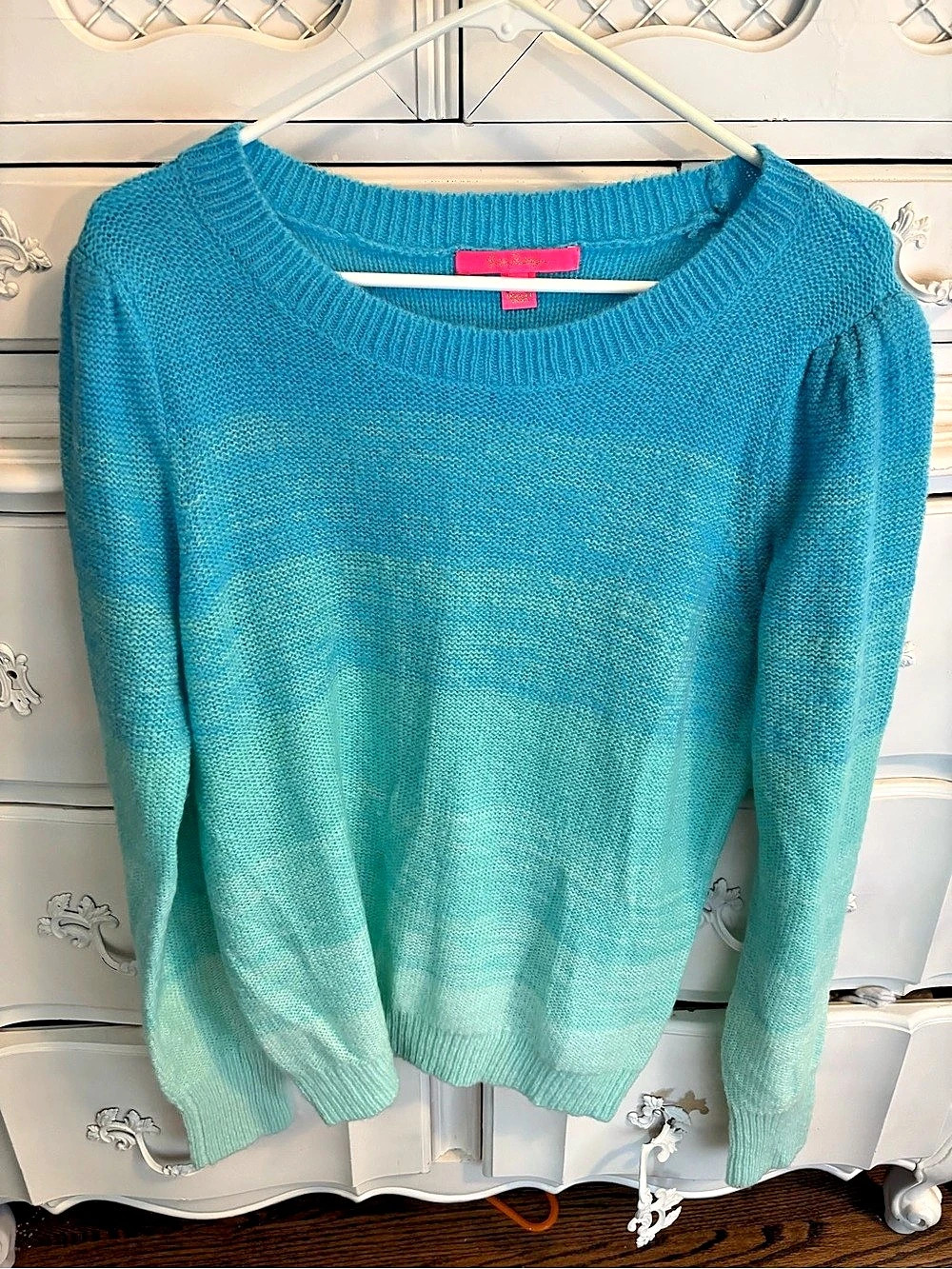 Lilly Pulitzer Crewneck Sweater in Blue Size Large Like New